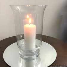 These glass candle holders will delight every passionate beachcomber. Hurricane Lanterns