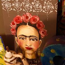 My Frida collection. I rewatched the 2002 movie last night. So sad at the  end, her body went through so much. I love how they morphed her artwork  into her life. The