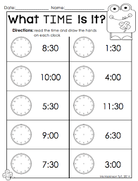 March Printable Packet Kindergarten Literacy And Math Time Worksheets Telling Time Worksheets Homeschool Kindergarten