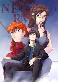 Shinji, Asuka and Mari as they appear on my Evangelion tabletop roleplay  campaign. Based on the classic Sadamoto's manga cover. : r/evangelion