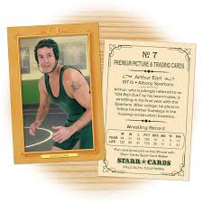 Another point of importance that determines the value of a trading card is the scarcity in the number of cards printed for that specific player. Custom Wrestling Cards Vintage 11 Starr Cards