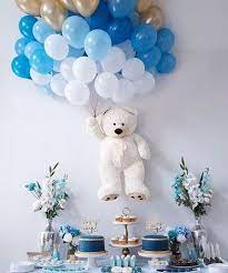 It also cost me some $$ for lemonade & snacks (i made a fruit tray, veggie tray. Baby Shower Balloons An Easy Cost Effective Way To Create A Fabulous Baby Shower Ballons Fur Babyparty Zur Geburt Junge Babyparty