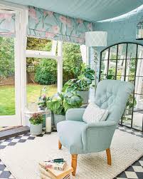 Laura Ashley On Instagram Duck Egg Blue Can Create A Beautiful Serene Environment And Is P Duck Egg Blue Living Room Conservatory Interior Pastel Living Room