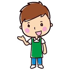 案内するショップ店員のイラスト 男性 2カット イラスト 男性 かわいい