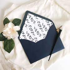 Navy Blue Envelope Liner Mail Art Envelopes Envelope Design Envelope Art