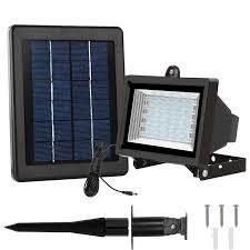 Lte 60 Led Solar Lights Outdoor Security Floodlight 300 Lumen Ip65 Waterproof Auto Induction Solar Fl Solar Flood Lights Solar Lights Outdoor Solar Lights