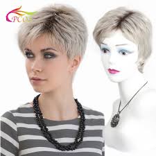 Hair turns white when the pigmentation cells responsible for colour (melanin) stop being produced. 3. Buy Female Short Blonde Mixed Grey Synthetic Dark Roots Wig For White Women Daily Hair Natural Straight Wigs With Bangs For Daily Online In Hungary 1005002635172498