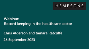 Hempsons webinar: Record keeping in the health sector