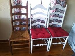 Ladder Back Rush Chair Makeover Finished Product Chair Makeover Dining Chairs Diy Wicker Chair Makeover