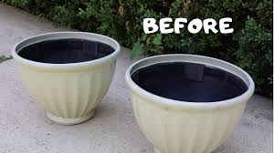 Maybe you would like to learn more about one of these? 3 Of 3 Thrift Store Haul Before And After Spray Painted Planters Thrift Diving Youtube