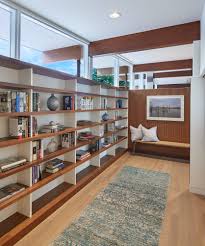 I'm assuming you have the needed power tools to make your job easy with respect to cutting and assembling the wood. Built In Bookcase Midcentury Houzz