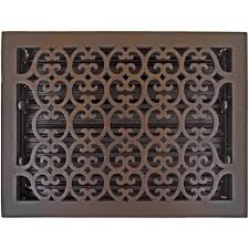 These heating air vents are suitable for use with both cooling and heating systems. Scroll Floor Registers Solid Bronze 10 X 14 Scroll Floor Register With Louver In Bronze Patina Hamilton Sinkler Hvt 1014 Bp