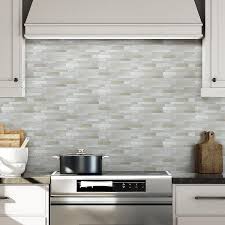 Learn from this lowe's video on how you can install a beautiful backsplash. Peel Stick Mosaics Peel And Stick Light Silk 10 In X 10 In Glossy Composite Linear Peel And Stick Wall Tile Lowes Com Stick Tile Backsplash Kitchen Decor Tiles Peel And Stick Tile