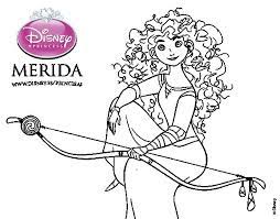 Dibujo De Brave Merida Para Colorear Colorear Princesas Disney Dibujos Princesas Disney Dibujos