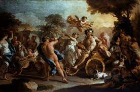 de Mura: Zug des Bacchus. Kunstdruck, Leinwandbild, Gerahmtes Bild