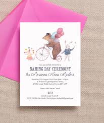 Circus Friends Naming Day Ceremony Invitation Naming Ceremony Invitation Party Invitations Kids Invitations