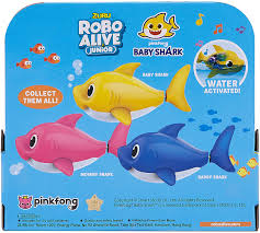 Zuru Robo Alive Junior Junior Daddy Shark Giocattolo Da Bagno Per Cantare E Nuotare Colore Blu 25282b Amazon It Giochi E Giocattoli
