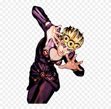 Something that can be described as his ability to make important decisions without hesitation and seeing them through to the very end, even in the face of pain, sorrow, and tragedy. Giorno Giorno Giovanna Pose Manga Hd Png Download 469x750 797553 Pngfind