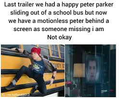 If You Watch The Trailer Closly Before Peter S Face Shows Up The Face On The Screen Is Shuri S Face Did She Run Marvel Dc Comics Marvel Funny Marvel Movies