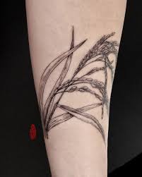 Rice Plant For Eric Done At Blkserum Rice Plant Plant Tattoo Tattoos