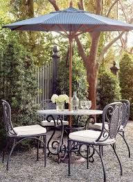 7 1 2 Round Outdoor Market Umbrella Frontgate In 2020 Bistro Set Bistro Table Outdoor Market