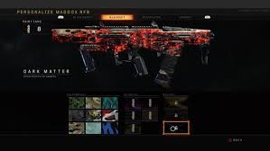 Drop down northwest of the firing range, and search for a large blue tarp in the middle of the trees. How To Unlock Gold Diamond And Dark Matter Camos In Call Of Duty Black Ops 4 S Blackout Dot Esports
