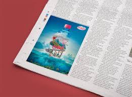 Visit download pagedazzling psd mockup of free half folded newspaper. Free Vertical Newspaper Print Advert Mockup Psd Good Mockups