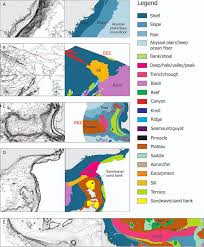 bathymetric contour maps of select areas of the australian