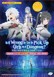 The fourth season of the anime series was announced at ga fes 2021 on january 31. Is It Wrong To Try To Pick Up Girls In Dungeon Season 1 2 Special Ova Movie Japanese Anime Dvd Box Set Lazada