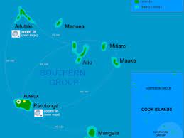 Location map of the cook islands. Cook Islands Resort Hotel Location Map