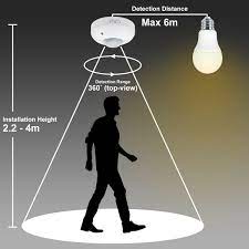 Motion detector lighting is inexpensive and easy to install. Surface Mount Pir Decke Occupancy Bewegungsmelder Melder Lichtschalter 360 Ebay