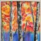 Watercolor & Mixed Media Birch Tree Painting Class event image