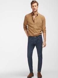 Como combinar faldas de mezclilla en primavera si eres una mujer madura. Camisa De Manga Larga Marron Claro De Camel Active 59 Amazon Es Lookastic Espana