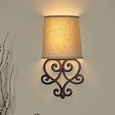 Get the best deals on battery powered led wall sconces when you shop the largest online selection at ebay.com. Amazon Com It S Exciting Lighting Heart Wireless Wall Sconce Tan Shade Bronze Base Home Kitchen
