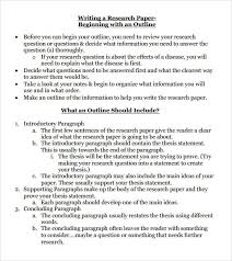 Free 8 Sample Research Paper Outline Templates In Pdf In 2021 Research Paper Outline Template Research Paper Outline Paper Outline