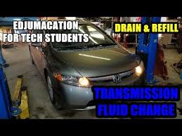 2006 2011 Honda Civic Transmission Fluid Change Youtube