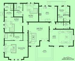 مخطط فيلا طابق واحد 3 غرف نوم بمساحه 250 متر مربع floor plans diagram