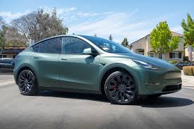 When tesla first unveiled the model 3 in 2016, one of the prototypes was matte black and it made such a good impression on the public that ceo elon musk said that they would probably bring it to production. Tesla Model Y Matte Green Vinyl Wrap 3m 2080 Matte Metallic Pine Green Ocdetailing