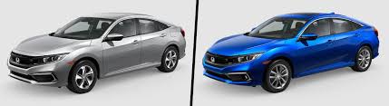 The 2017 honda civic is a compact car offered as a sedan, coupe or hatchback. Compare 2019 Honda Civic Lx Vs 2019 Honda Civic Ex Highland In