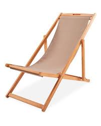 Taupe Wooden Deck Chair Aldi Ie In 2020 Wooden Decks Deck Chairs Wooden