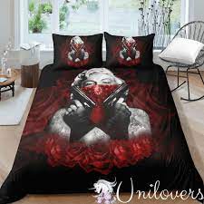 Marilyn Monroe With Guns On Hands Bedding Set Skull Bedding Sets Beautiful Bedding Sets Skull Bedding