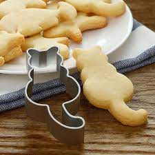 Cute Cat Shape Stainless Steel Baking Cake Mould Chocolate Cookies Cutter Mold Shapes Biscuits Cat Cookies Shaped Cookie