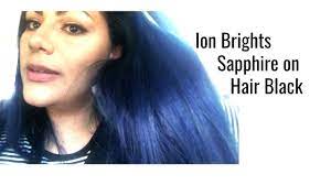 Blue Dye On Black Hair Youtube