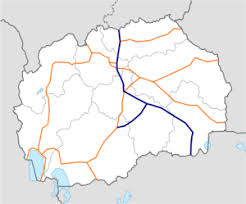 Terug naar de kaart van europa. A1 Noord Macedonie Wegenwiki
