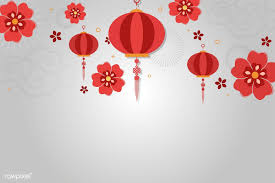 Chinese New Year 2019 Greeting Background Free Image By Rawpixel Com Kappy Kappy Vintage Ribbon Banner Chinese New Year Background Flower Doodles