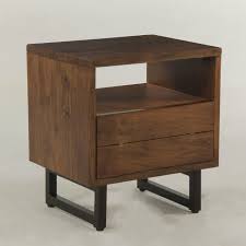 Shop bedroom nightstands online at cymax. Live Edge Solid Wood Iron 1 Drawer Nightstand Zin Home