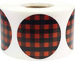 Download Amazon Com Red Buffalo Plaid Color Coding Labels For Organizing Inventory 1 1 2 Inch Round Circle Dots 500 Total Adhesive Stickers On A Roll Office Products