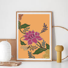 Bagaimana cara membuat motif bunga pada kain batik? Batik Floral Colorful Canvas Poster Malaysian Treasure Traditional Flower Vintage Wall Art Painting Print Indonesian Decoration Painting Calligraphy Aliexpress