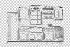 Kitchen Utensil Drawing Kitchen Cabinet Png Angle Artwork Black And White Drawing Furniture Kitchen Utensils Drawings Kitchen Cabinets