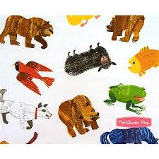Is a children's picture book published in 1967. Brown Bear Brown Bear All Over Animals Yardage Sku 3872 M Fat Quarter Shop